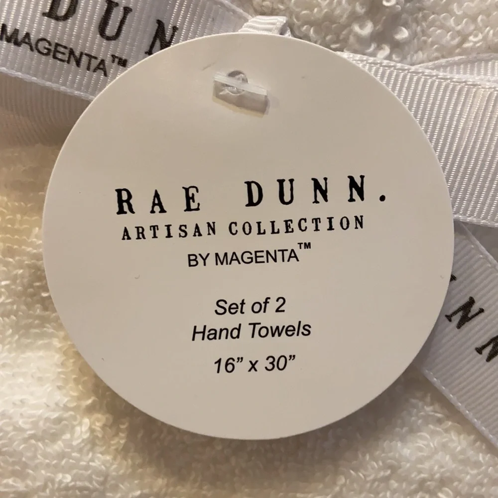 Rae Dunn HIPPITY HOPPITY Hand Towels